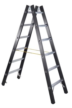 Двухсторонняя анодированная стремянка Zarges Z600 2x6 41191 - фото 100230