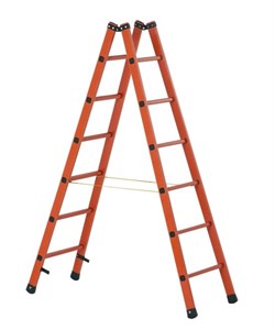 Двухсторонняя диэлектрическая стремянка Zarges Z600 2х6 41256 - фото 100244