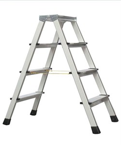 Двухсторонняя анодированная стремянка Zarges Z600 2x4 41264 - фото 100249