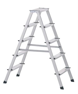 Двухсторонняя анодированная стремянка Zarges Z200 2x6 44206 - фото 100950