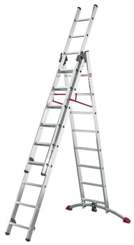 Лестница-стремянка алюминиевая S100 ProfiLOT 2x9+1x8 ступеней, Hailo, арт. 9309-507, шт - фото 101452