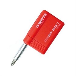 Набор бит Witte Combit-Box 7 Bitflex TIN PH/PZ + битодержатель 27624 - фото 10421