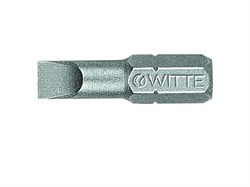 Шлицевая бита Witte Industrie 1/4" SL 0,8х5,5х25 мм 26412 - фото 106310