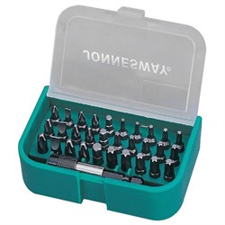 Набор комбинированных бит Jonnesway PH/PZ/TORX/HEX/SL + битодержатель, 31 предмет DBT31B - фото 113099