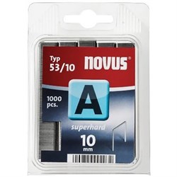 Тонкие cупертвердые скобы для степлера Novus тип 53 А 53/10S 1000 шт - фото 126508
