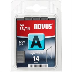Тонкие cупертвердые скобы для степлера Novus тип 53 А 53/14S 1000 шт - фото 126510