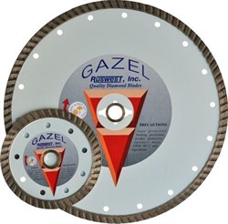 73097 Отрезной алмазный круг  (GAZEL Turbo 230x2,6x10x22,2    строит. материалы 2,5)  сухая  Profi - фото 134655