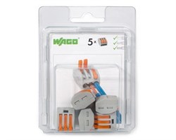 Мини-упаковка рычажковых клемм Wago 222-412/996-010 - фото 152125