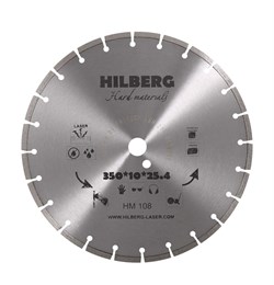 Алмазный отрезной диск Hilberg Hard Materials 350x25,4 мм Trio-Diamond HM108 - фото 154205