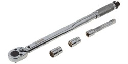 Динамометрический ключ Зубр Эксперт с набором головок 1/2", 42 - 210 Нм 64094-H4 - фото 155685