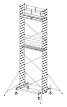 Алюминиевая вышка-тура Krause Stabilo 100 9,4м 731104 - фото 157211