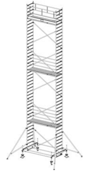 Алюминиевая вышка-тура Krause Stabilo 100 12,4м 731135 - фото 157214