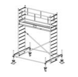 Алюминиевая вышка-тура Krause Stabilo 100 4,4м 741059 - фото 157215