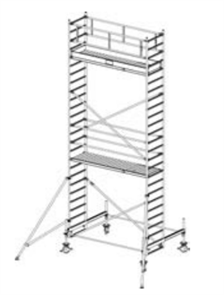 Алюминиевая вышка-тура Krause Stabilo 100 7,4м 741080 - фото 157218