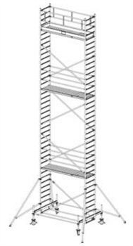 Алюминиевая вышка-тура Krause Stabilo 100 11,4м 741127 - фото 157222