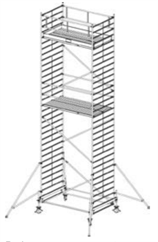 Алюминиевая вышка-тура Krause Stabilo 500 9,4м 735102 - фото 157242