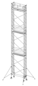 Алюминиевая вышка-тура Krause Stabilo 1000 14,3м 748140 - фото 157287