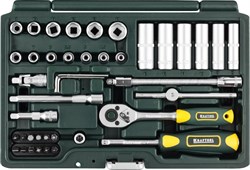 Набор торцевых головок Kraftool Expert Qualitat Super-Lock 1/4", 4-14 мм, 42 предметов 27885-H42_z02 - фото 263087