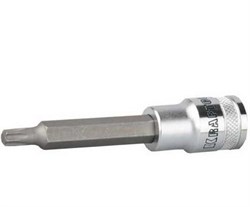 Удлиненная торцевая бита-головка Kraftool Industrie Qualitat 1/2" T55x100 мм 27906-55_z01 - фото 263566