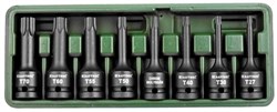 Набор ударных торцевых головок Kraftool Industrie Qualitat Torx 1/2", T27-T70, 8 предметов 27952-H8 - фото 263662