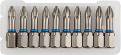 Торсионные крестовые биты Зубр Эксперт C1/4, PZ1x25мм, 10шт 26013-1-25-10 - фото 265587