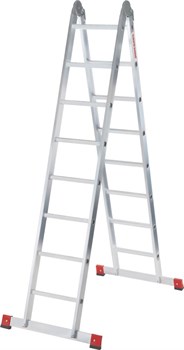 Двухсекционная шарнирная лестница Новая Высота 2х9 604429 - фото 273873