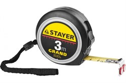 Рулетка Stayer Grand 3 м x 16 мм 3411-03-16 - фото 274170