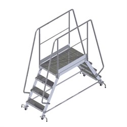 Переходный мостик на колесах с упорами ALUR МП-0,54х1,5х2,5КУ - фото 297853