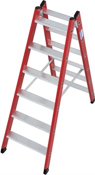 Двухсторонняя диэлектрическая стремянка Krause 2х6 815422 - фото 320732
