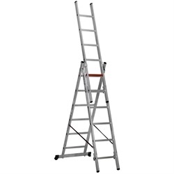 Трехсекционная алюминиевая лестница-стремянка CAGSAN TS6160 3х6 - фото 347633