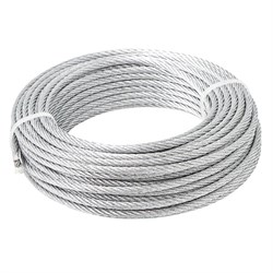Канат стальной ГОСТ 2688-80 ЛК-Р 9,6 мм 6х19 светлый, м - фото 360157
