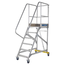 Разборная вышка-стремянка на колесах MEGAL ВС3-1,0 (300+150 кг) - фото 377856