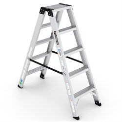 Двухсторонная алюминиевая стремянка CAGSAN Everest-Pro EVR-PRO5 2x5 - фото 381268
