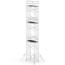 Профессиональная алюминиевая вышка CAGSAN ProTUBE L14 13,1 м - фото 381934