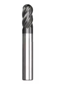 Удлиненная концевая твердосплавная фреза TiAlN TOTEM 3x25/64 мм, хв.3 мм, Z=4, сферическая, ц/х ПрофОснастка FBK0500401 - фото 384595