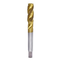 Машинный однопроходный метчик ПрофОснастка Эксперт №443 HSS М2 TiN, ISO 529 М12x1,5 50221043 - фото 384803
