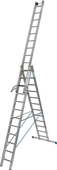 Трехсекционная универсальная лестница Krause Stabilo +S 3х12 131676 - фото 386949