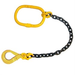 Строп цепной TOR 1СЦ г/п 3,15 т 1,0 м с самозапирающимся крюком