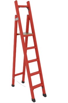 Диэлектрическая стремянка с симметричной опорой Оникс "Телеком" ССС-2,1Т h=2100мм, h рабочей площадки=1200мм - фото 419893