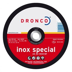 Обдирочный круг AS 30 S Inox 230х6х22,23 DRONCO 3236540
