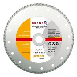 Алмазный отрезной круг Turbo F 230х22,23 DRONCO 4230460