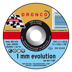 Отрезной круг по металлу AS 60 V 125х1х22,23 DRONCO 1121246