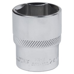 Головка торцевая стандартная шестигранная 1/2", 24 мм МАСТАК 000-40024 000-40024 - фото 675534
