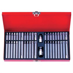Набор вставок (бит) 10 мм, Torx, Spline, Hex, 44 предмета KING TONY 1044CQ TONY - фото 676570