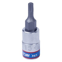 Насадка (бита) торцевая 1/4", Torx T15, L = 37 мм KING TONY 203315 TONY - фото 678149