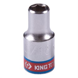 Головка торцевая стандартная шестигранная 1/4", 3/16", дюймовая KING TONY 233506S TONY - фото 678313