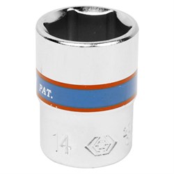 Головка торцевая стандартная шестигранная 1/4", 14 мм KING TONY 233514M TONY - фото 678327