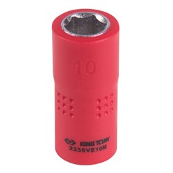 Головка торцевая диэлектрическая шестигранная 1/4", 10 мм KING TONY 2335VE10M TONY - фото 678341