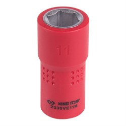 Головка торцевая диэлектрическая шестигранная 1/4", 11 мм KING TONY 2335VE11M TONY - фото 678342