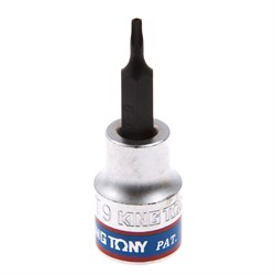 Насадка (бита) торцевая 3/8", Torx, T9, L = 50 мм, с отверстием KING TONY 302709 Tony - фото 678495